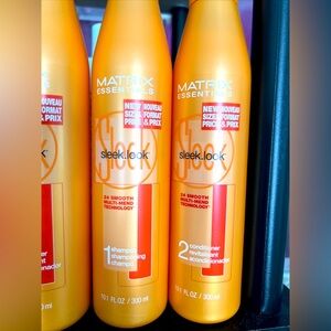 Matrix “Sleek Look” Shampoo and Conditioner. 2 Bottles. Never Opened.
